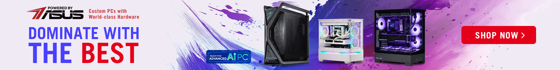 Powered by ASUS - Dominate with the best